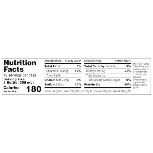 Oikos Protein Shake Salted Caramel 30g Ready to Drink 12 fl oz 12 Count L3074