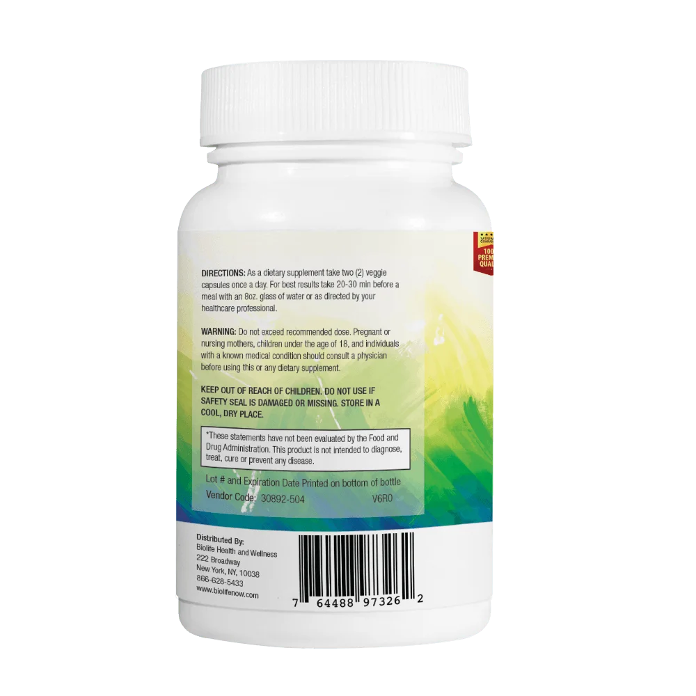 Biolife Prostate Health Supplement for Men - Saw Palmetto & Pygeum Africanum, 60 Capsules I278691