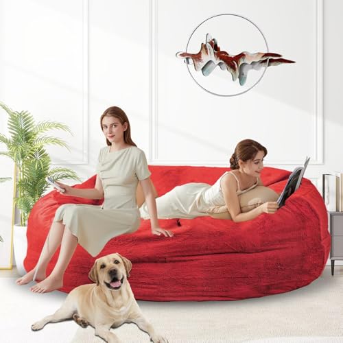 Bean Bag Chair for Adults 3FT, Soft Removable Cover, Light Gray M535251