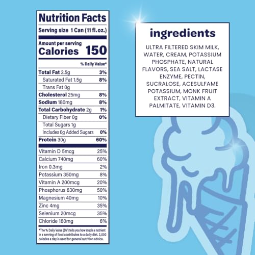 Nurri Ultra Filtered Milk Shake Vanilla, 11 fl oz, 12 Cans P71053