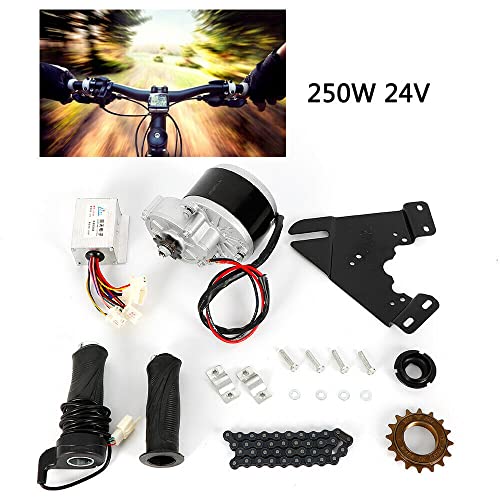 TBVECHI 24V 350W Electric Bicycle Motor Kit, Left Side Drive Conversion Set G8675