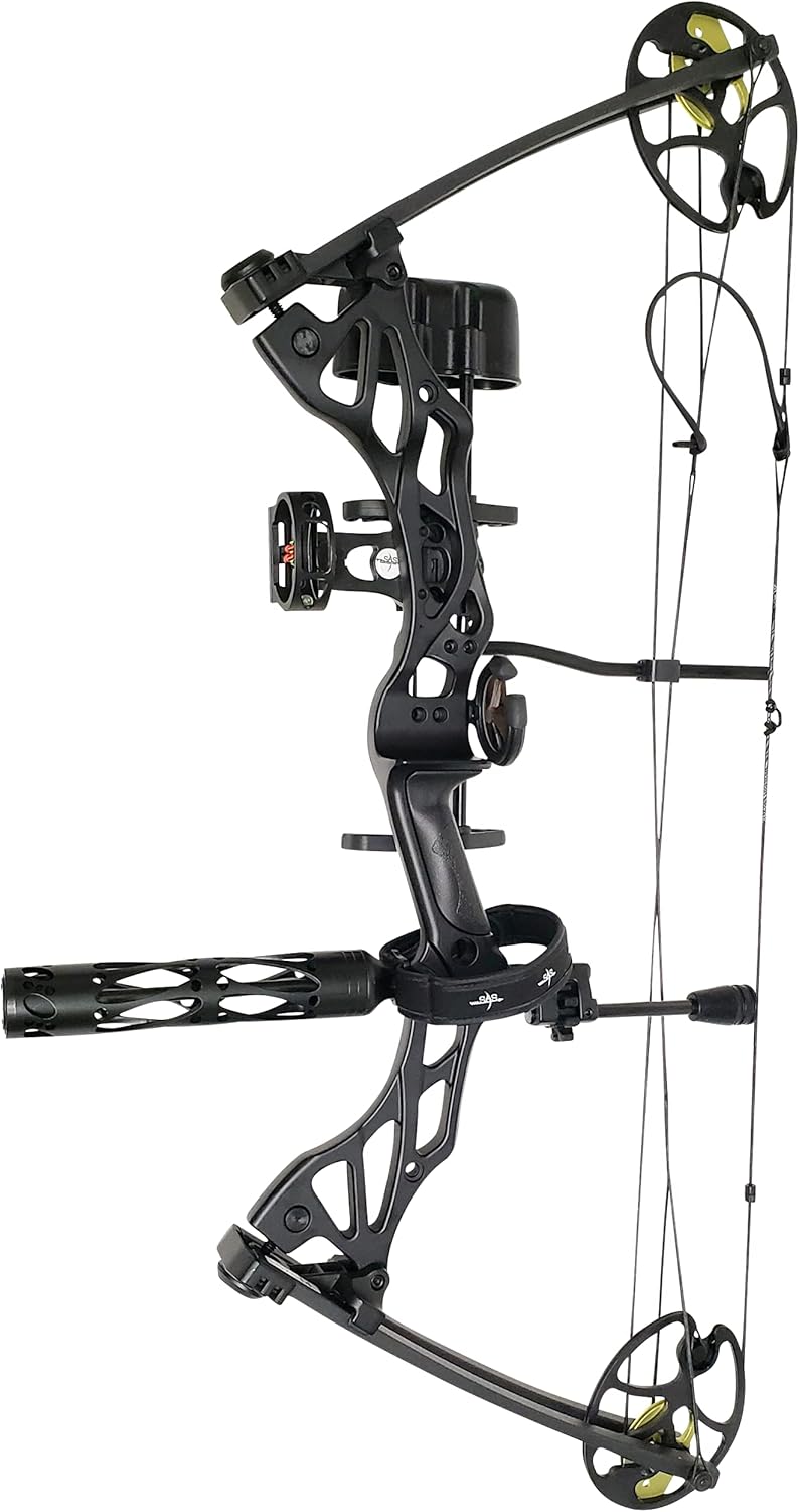 Southland Archery Supply SAS Outrage 70 Lbs 31'' ATA Compound Bow (Black Package Pro)