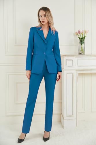 Women's 2 Piece Tuxedo Suit Set Notched Lapel Slim Fit R6782