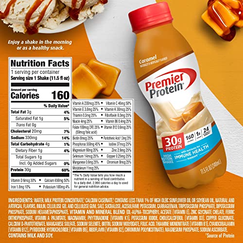 Premier Protein Shake Café Latte, 30g Protein, 11.5 fl oz, 12 Pack B4466