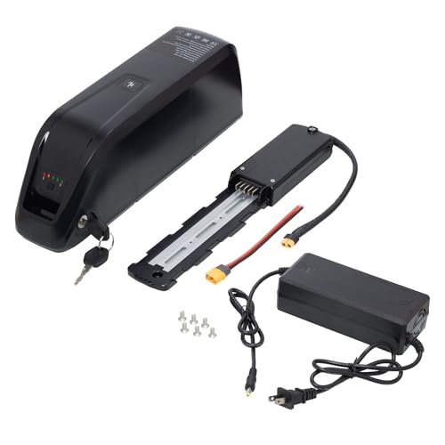 Ebike Battery 52V 20Ah Down Tube Battery for 200-2000W Motor, Electric Bicycle Lithium-Ion Battery, Led Indicator Light, Safe Lock, with Charger 5 Pin (1 Month Return Support) (52V-20AH)