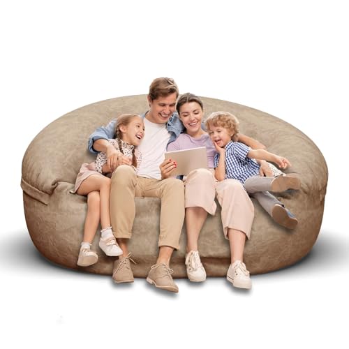 Bean Bag Chair for Adults 3FT, Soft Removable Cover, Light Gray M535251