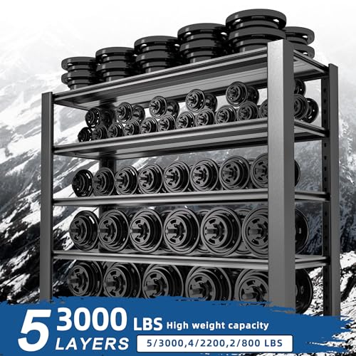 Heavy Duty Garage Shelving Unit 5-Tier Metal Storage Rack U725310