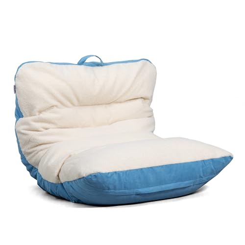 Big Joe Dorm Bean Bag Chair with Drink Holder, Black Smartmax, 3 ft Q1693