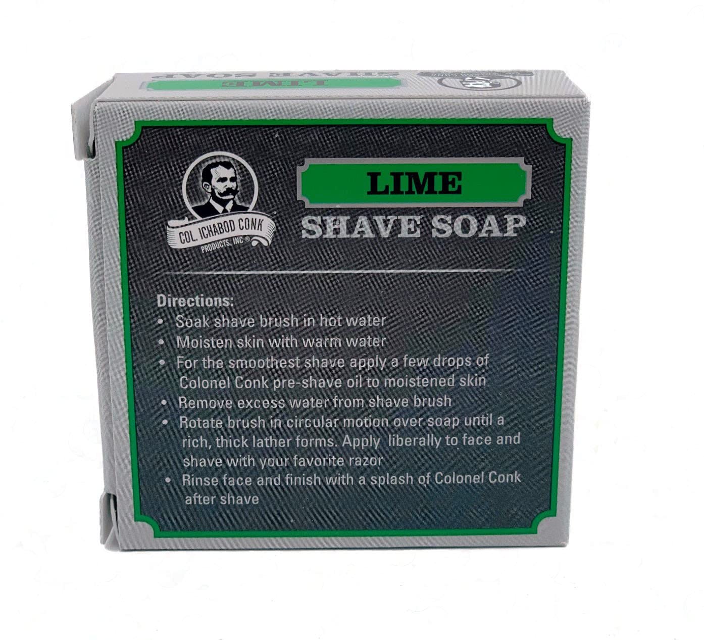 Col. Conk Lime Glycerine Shave Soap 2.25 oz F9954