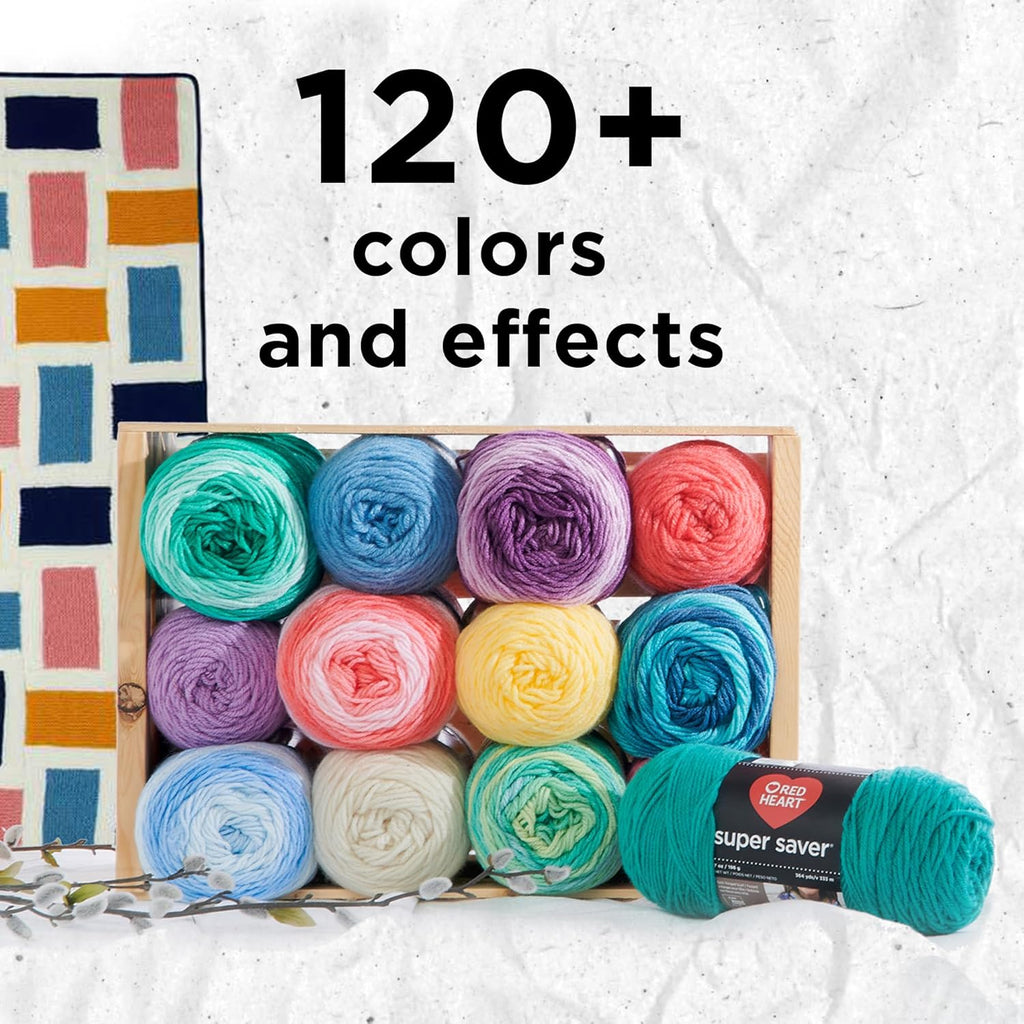 Red Heart Super Saver Pool Yarn 3 Pack Acrylic Worsted R81796