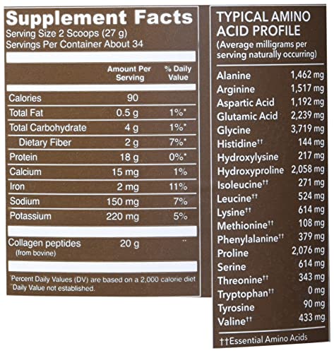 Vital Proteins Collagen Peptides Chocolate, 32.56 oz R252650