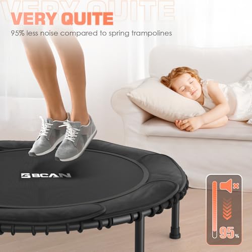 BCAN Foldable Mini Trampoline for Kids and Adults, 40/48 Inch F9667