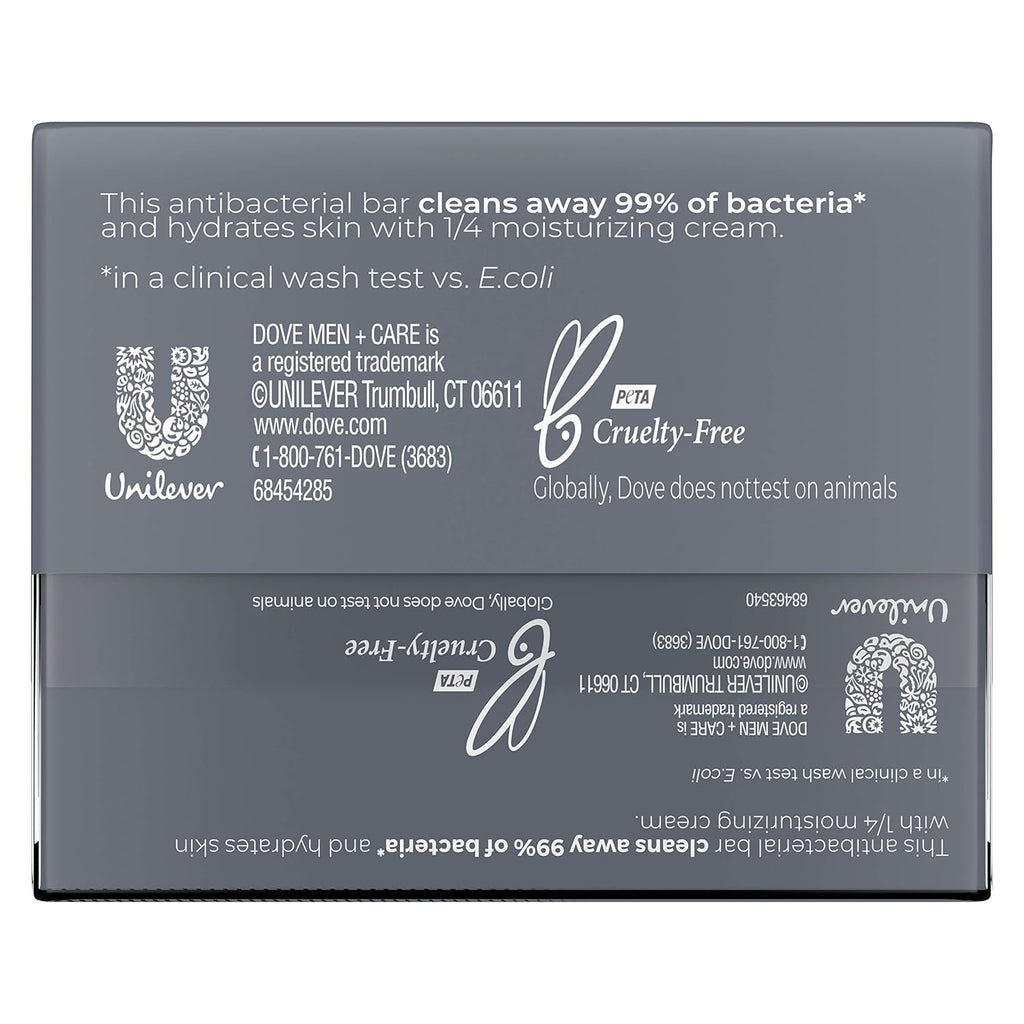 Dove Men+Care Soap Bar for Smooth and Hydrated Skin, 3.75 oz, 2 Count D2193