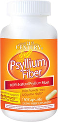 21st Century, Psyllium Fiber, 160 Capsules - 2pc