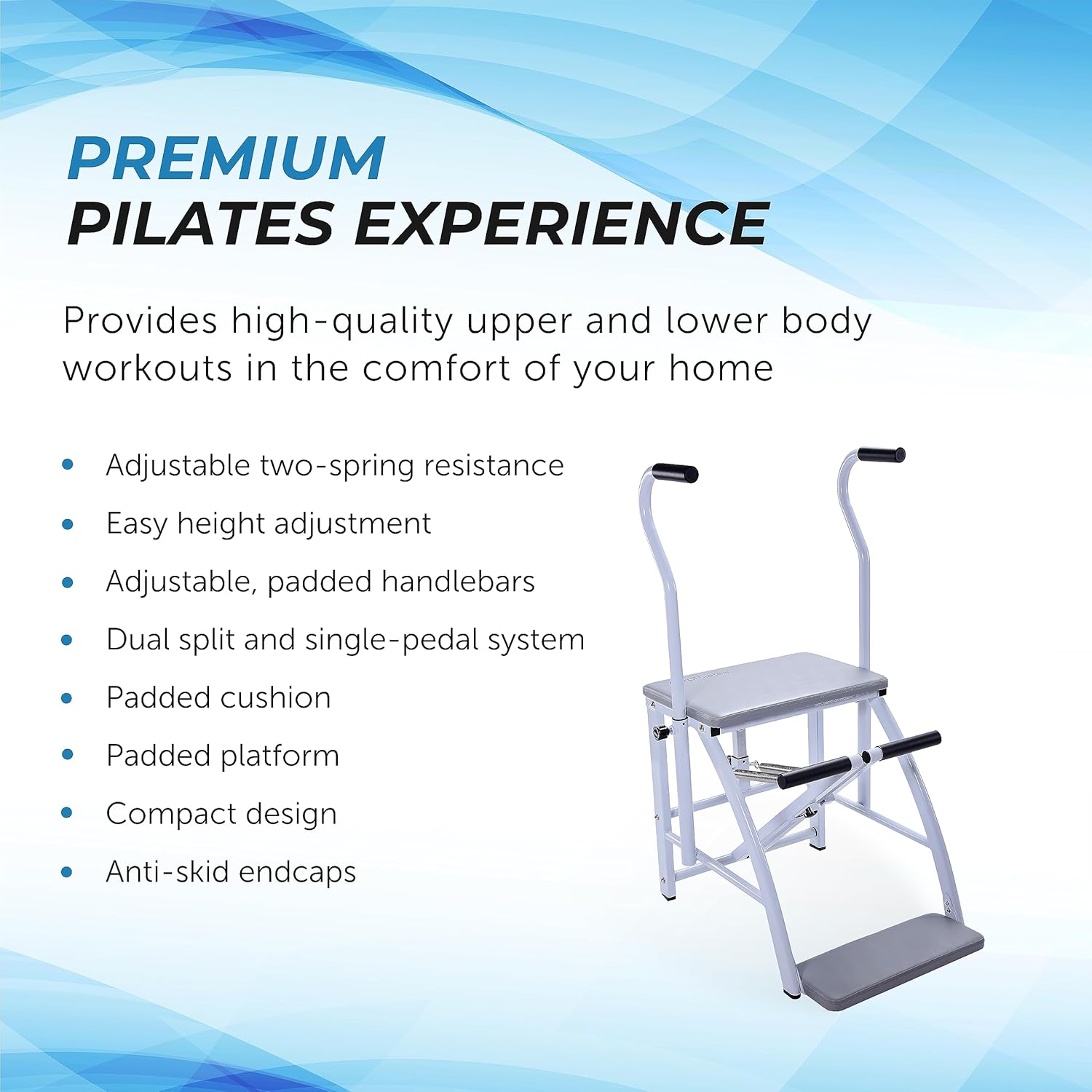 AeroPilates Precision Pilates Chair - Home Gym Workout Machine P769451