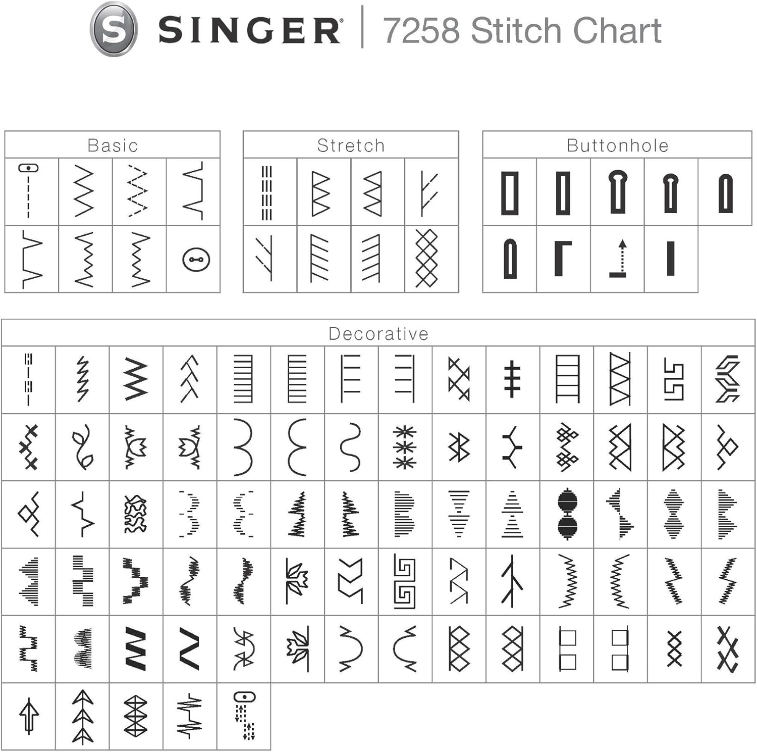 SINGER 7258 Stylist 100-Stitch Computerized Free-Arm Sewing Machine O917502