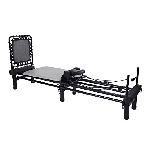 AeroPilates Premier Reformer - Pilates Reformer Workout Machine for Home Gym - Cardio Fitness Rebounder - Up to 300 lbs Weight Capacity