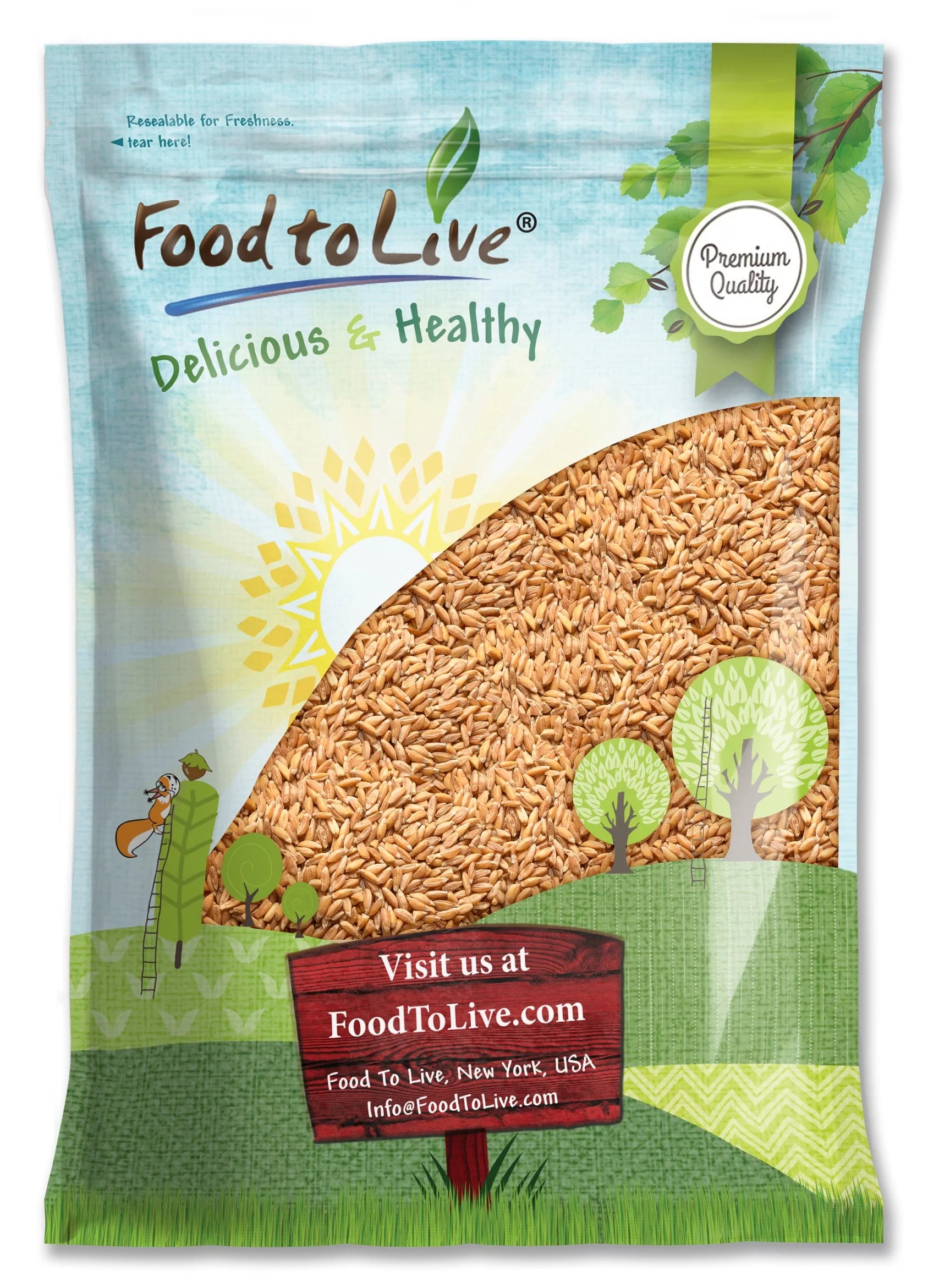 Spelt Berries, 10 Pounds – Rich in Fiber, Protein, and Iron. Made in USA