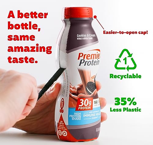 Premier Protein Shake Café Latte, 30g Protein, 11.5 fl oz, 12 Pack B4466