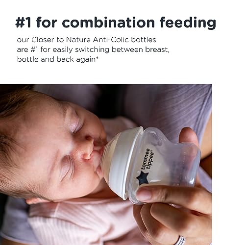 Tommee Tippee Closer to Nature Baby Bottle 9oz with Anti-Colic Valve S365