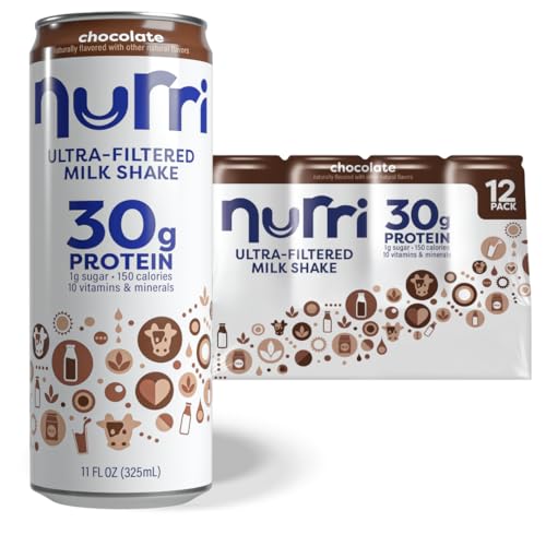 Nurri Ultra Filtered Milk Shake Vanilla, 11 fl oz, 12 Cans P71053