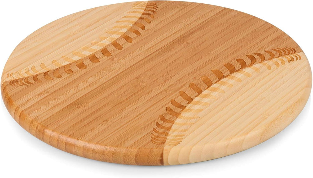 TOSCANA - a Picnic Time brand Home Run Baseball Cheese Board, Novelty Charcuterie Board, Serving Platter - Cheese Boards Charcuterie Boards, Wood Cutting Board, (Bamboo)