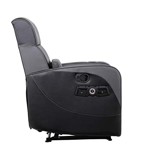 X Rocker Gamma Recliner Gaming Chair with Bluetooth Audio and Footrest, Black L57269