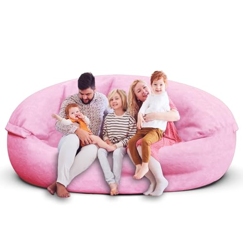 Bean Bag Chair for Adults 3FT, Soft Removable Cover, Light Gray M535251