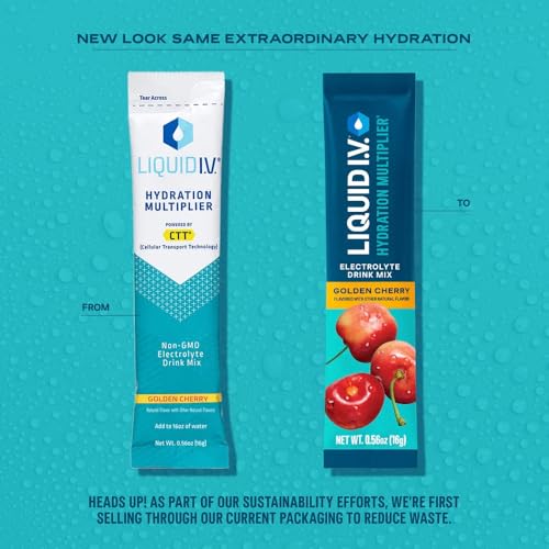 Liquid I.V. Hydration Multiplier Lemon Lime Electrolyte Powder Drink Mix, 16 Servings K2401