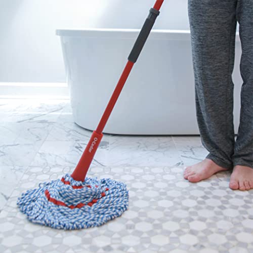 O-Cedar MicroTwist MAX Microfiber Twist Mop with 2 Extra Refills, Hands-Free Wringing, 18-Inch Mop Head A9926