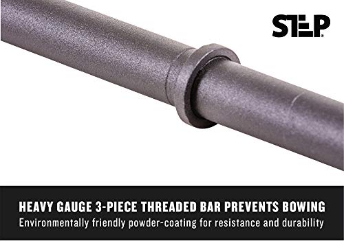 Club Quality 4-Weight Deluxe Barbell Set by Step Fitness Z720419