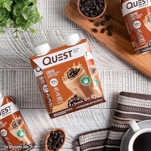 Quest Nutrition Salted Caramel Protein Shake, 30g Protein, 11 fl oz, 12 Pack C47408