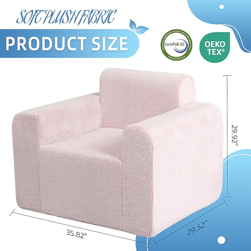 HABUTWAY Giant Plush Bean Bag Chair with Armrest, Dark Grey P496