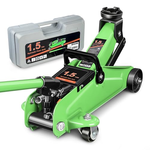DNA MOTORING Floor Jack 3 Ton Low Profile Heavy Duty Hydraulic Car Jack, Black T11604