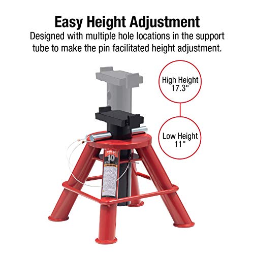 Sunex 1410 10-Ton Pin Type Jack Stands, Pair R896444