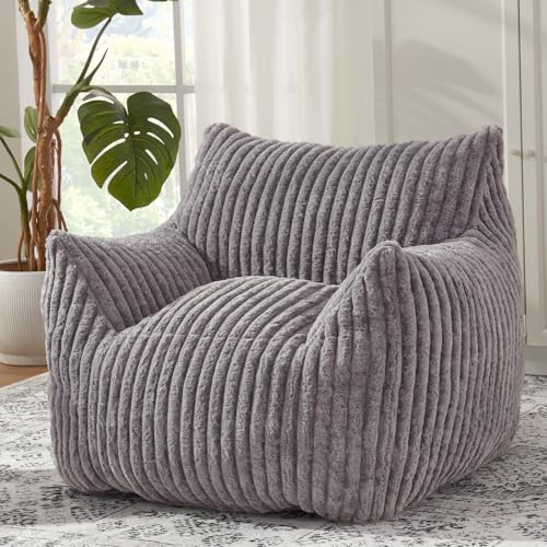 Giant Bean Bag Chair with Filling and Armrests for Adults Teens P241564