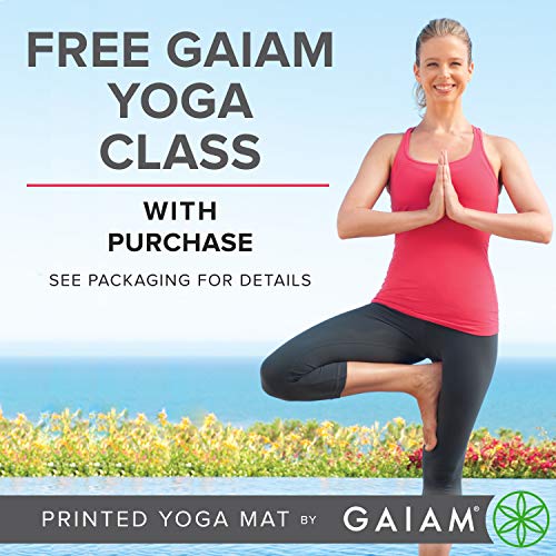 Gaiam Yoga Mat 6mm Extra Thick Non Slip Exercise & Fitness Mat H68336