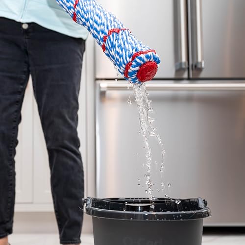 O-Cedar MicroTwist MAX Microfiber Twist Mop with 2 Extra Refills, Hands-Free Wringing, 18-Inch Mop Head A9926