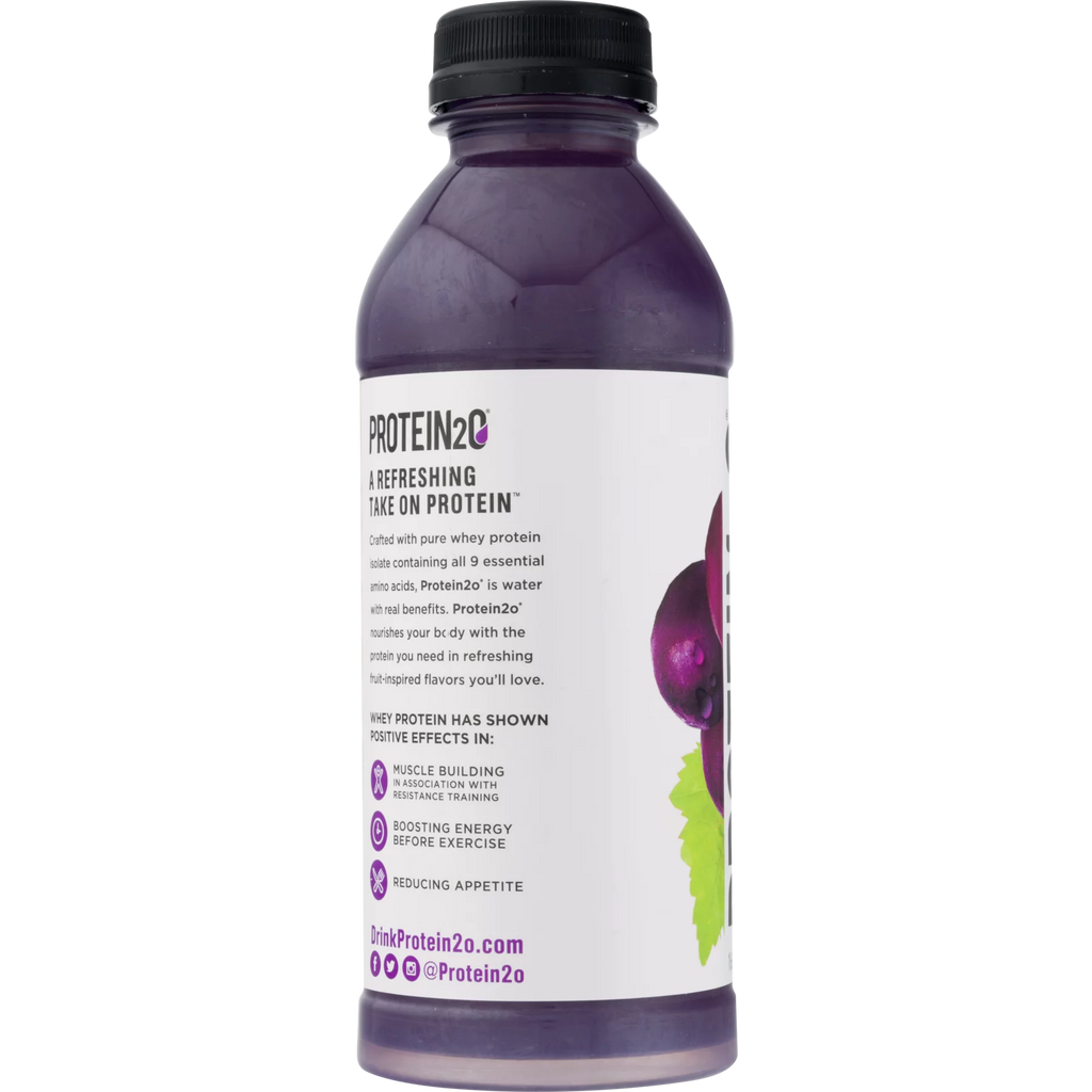 Protein2o 15g Whey Protein Infused Water, Harvest Grape, 16.9 oz E255