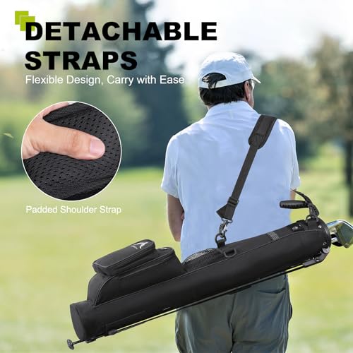 Golf Lightweight Stand Carry Bag for Pitch n Putt, Driving Range, Par 3 Courses P301038
