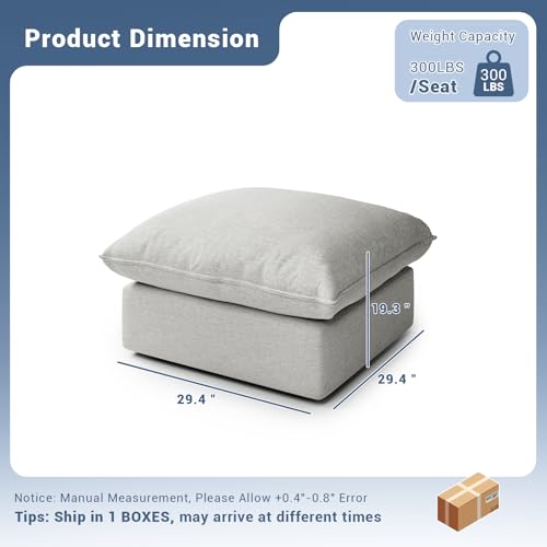 Cloud Modular Sectional Sofa, Waterproof Down Filled, High Backrest 5 Seater, Dark Gray J53470