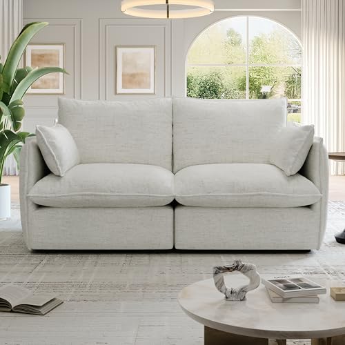 Cloud Modular Sectional Sofa, Waterproof Down Filled, High Backrest 5 Seater, Dark Gray J53470