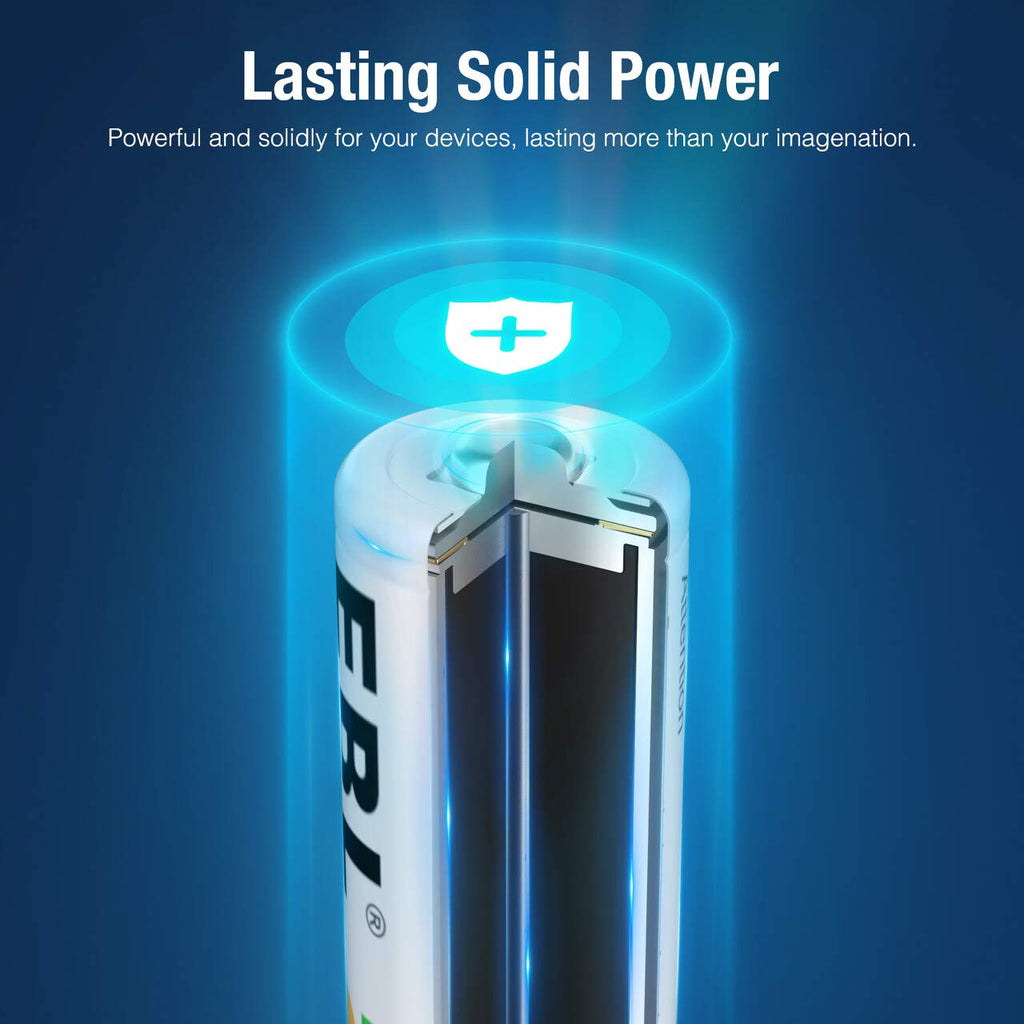 EBL Rechargeable AA Batteries 2300mAh NiMH, Pack of 12 U80487