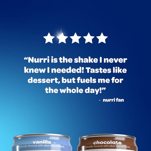 Nurri Ultra Filtered Milk Shake Vanilla, 11 fl oz, 12 Cans P71053