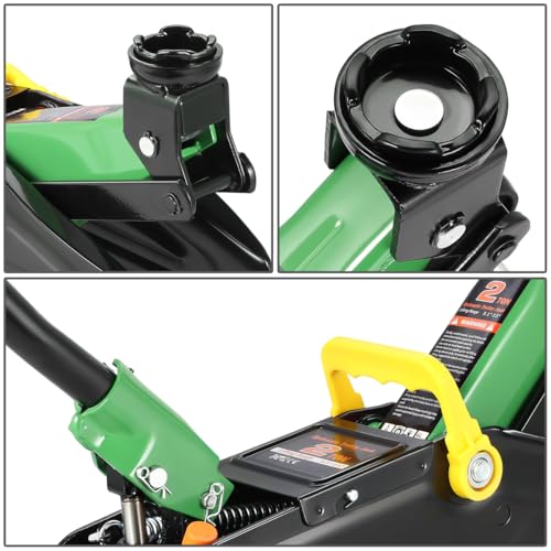 DNA MOTORING Floor Jack 3 Ton Low Profile Heavy Duty Hydraulic Car Jack, Black T11604