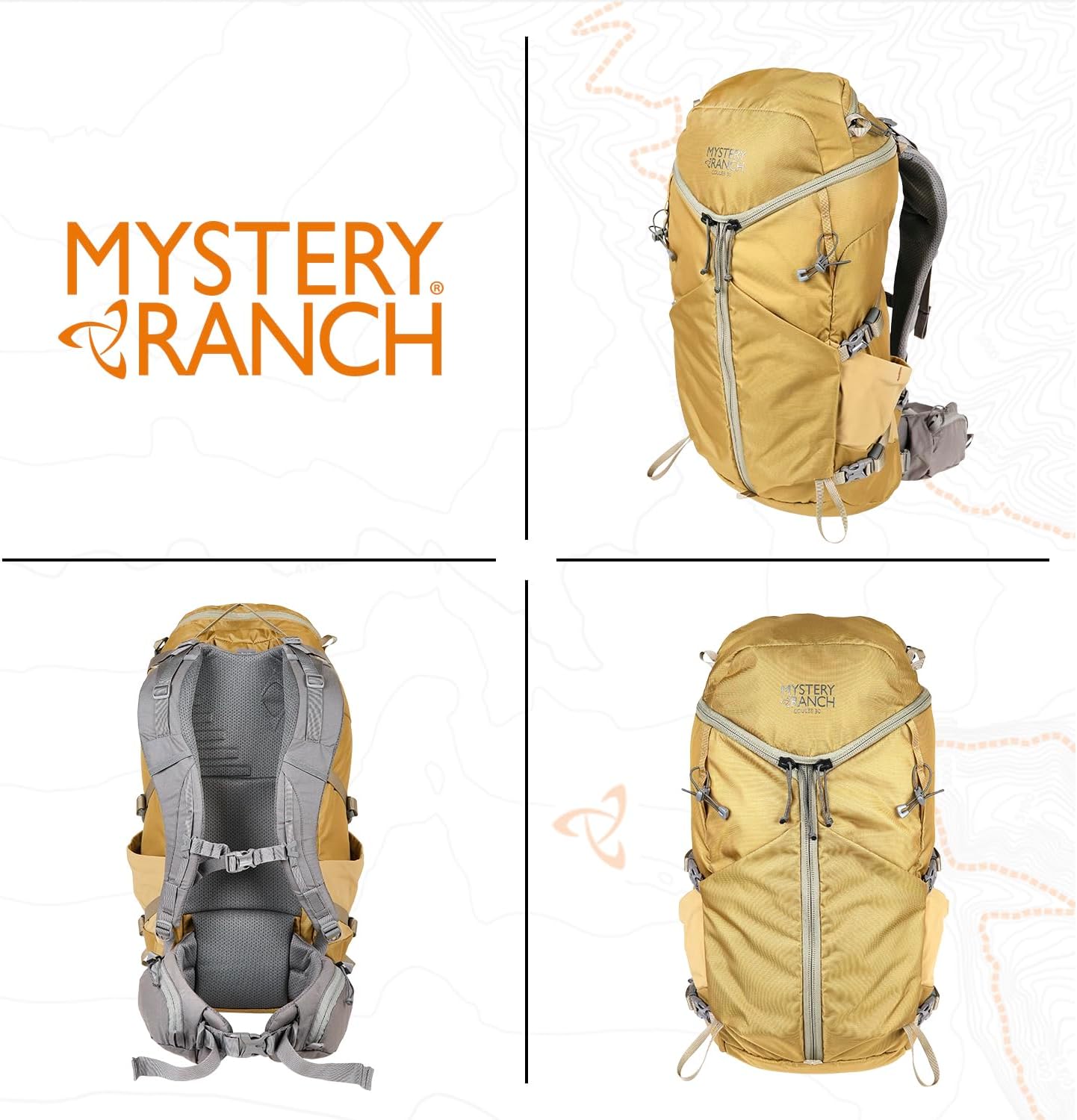Mystery Ranch Coulee 30 Backpack - Lightweight Hiking Daypack, 30L, L/XL, Coriander F879240