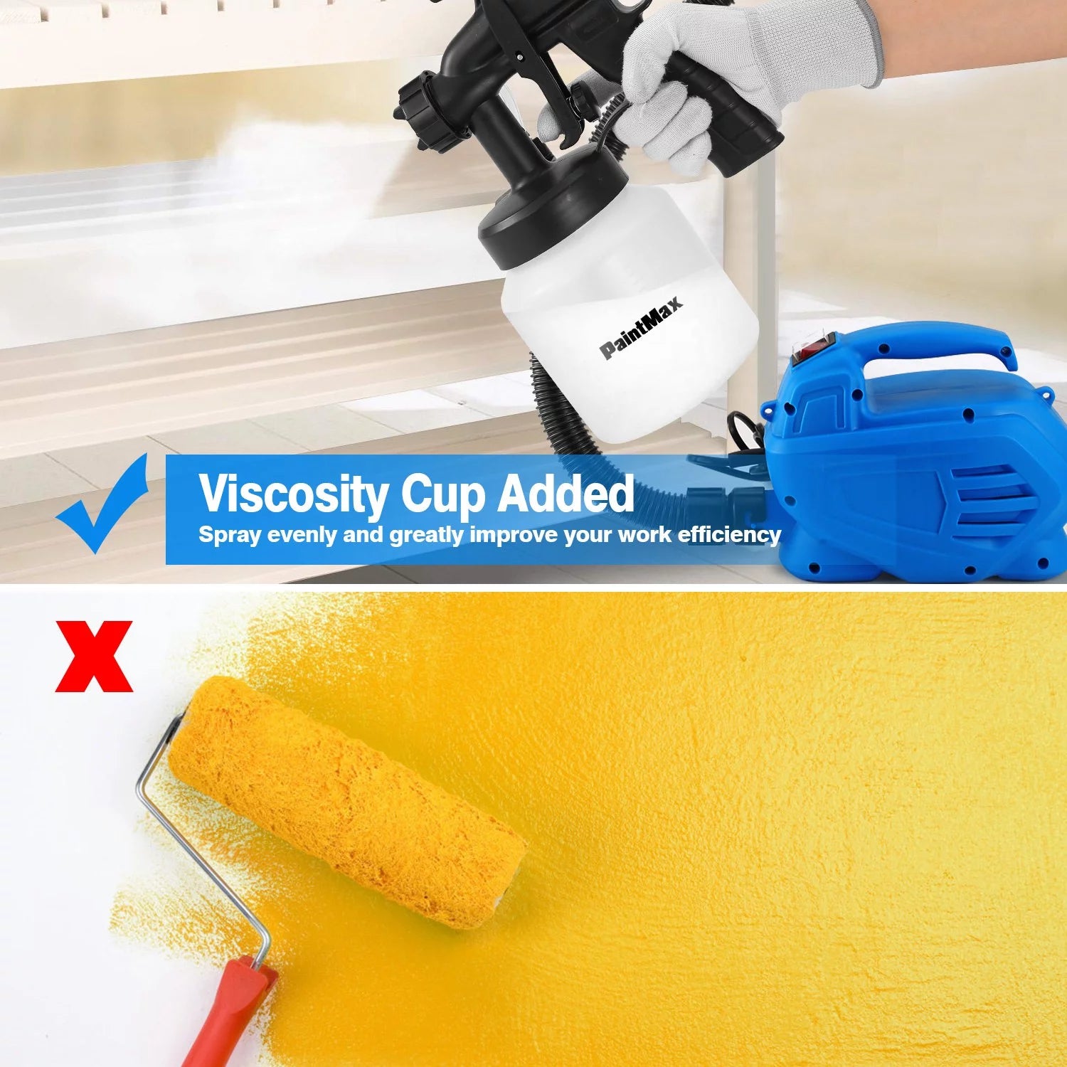 iMounTEK 800W Electric Paint Sprayer for Cabinets, Fence, Walls, Door E52110