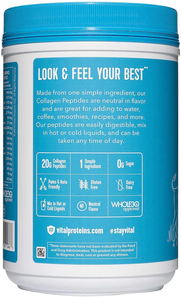 Vital Proteins Collagen Peptides Grass Fed 24 oz - 2 Pack A862