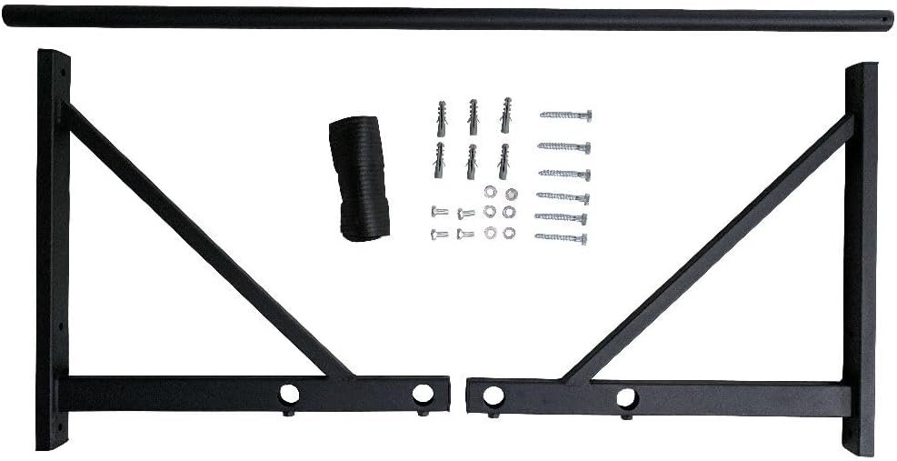 Titan Fitness Adjustable Depth 52" Wall Mounted Pull Up Bar, 400 LB Capacity F4753