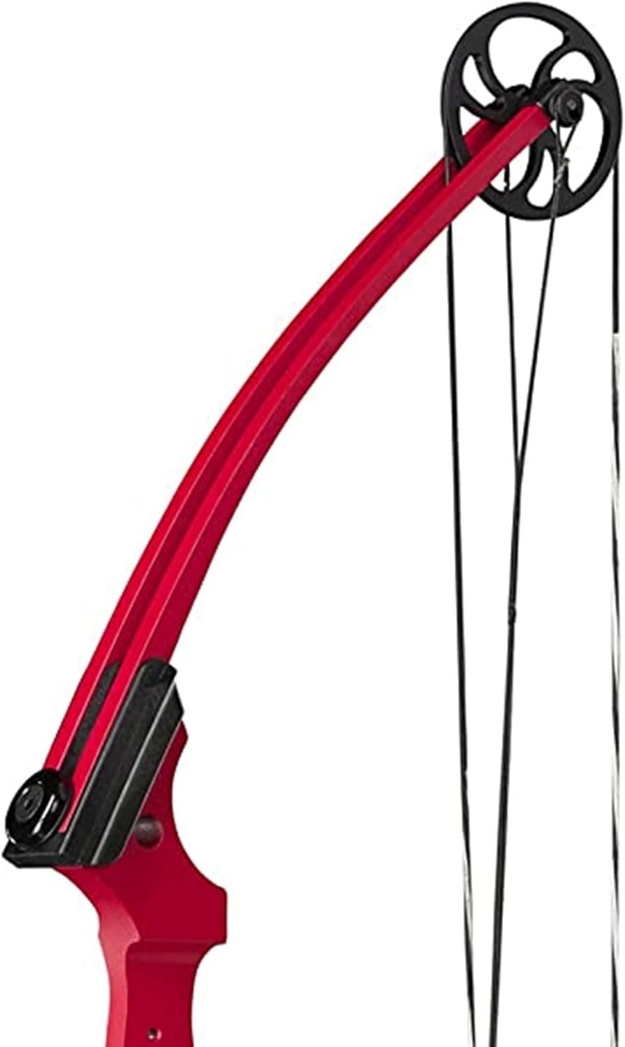 Genesis Archery Compound Bow Adjustable Draw Length 15-30in Draw Weight 10-20lbs Right-Handed Red 2 Pack G8178